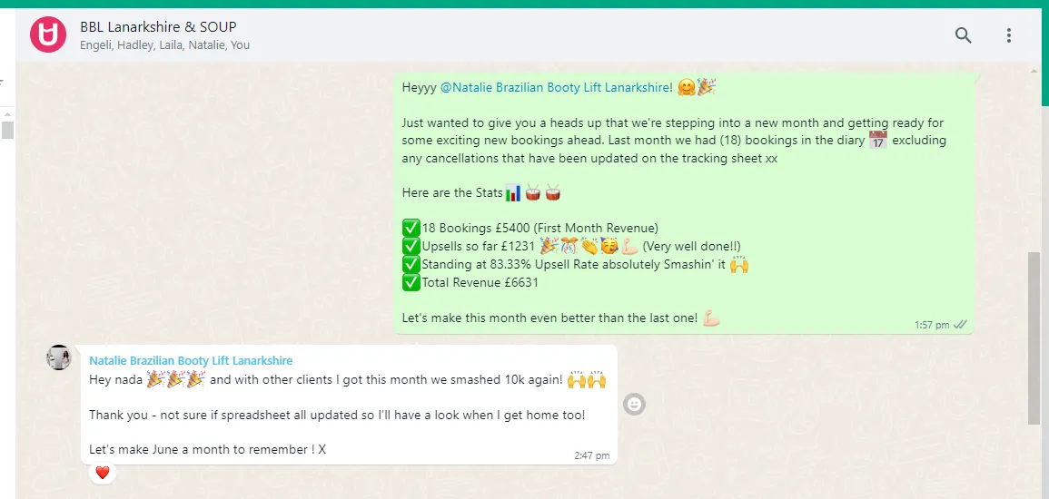 Happy client message 1 of 78