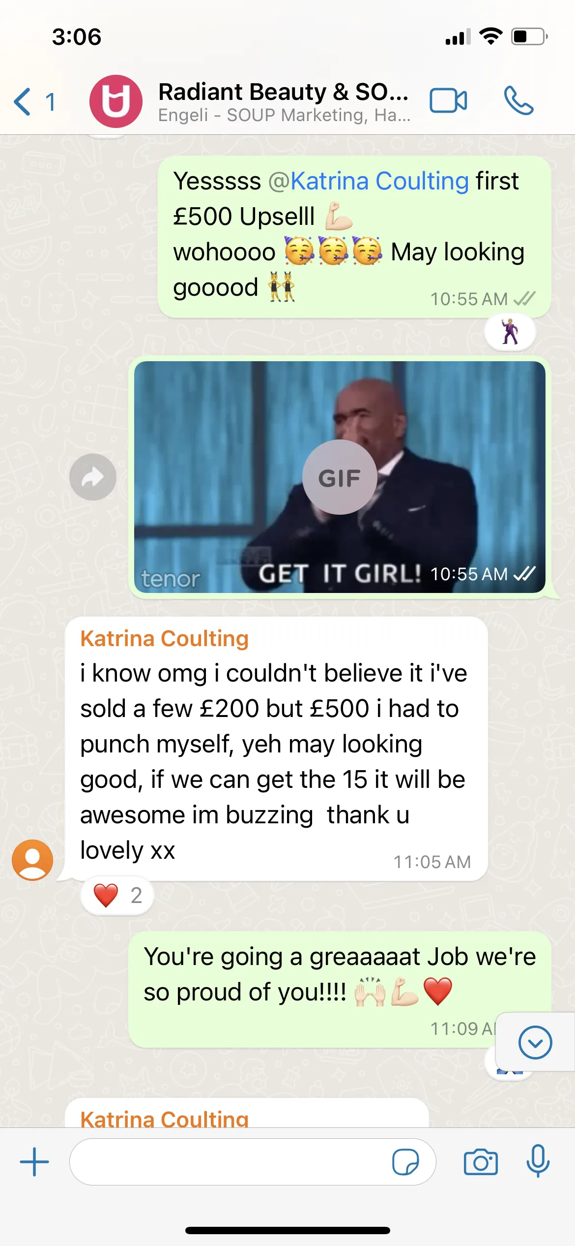 Happy client message 5 of 78